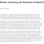 The Best of Both Worlds: Unlocking the Potential of Hybrid Work for Software Engineers